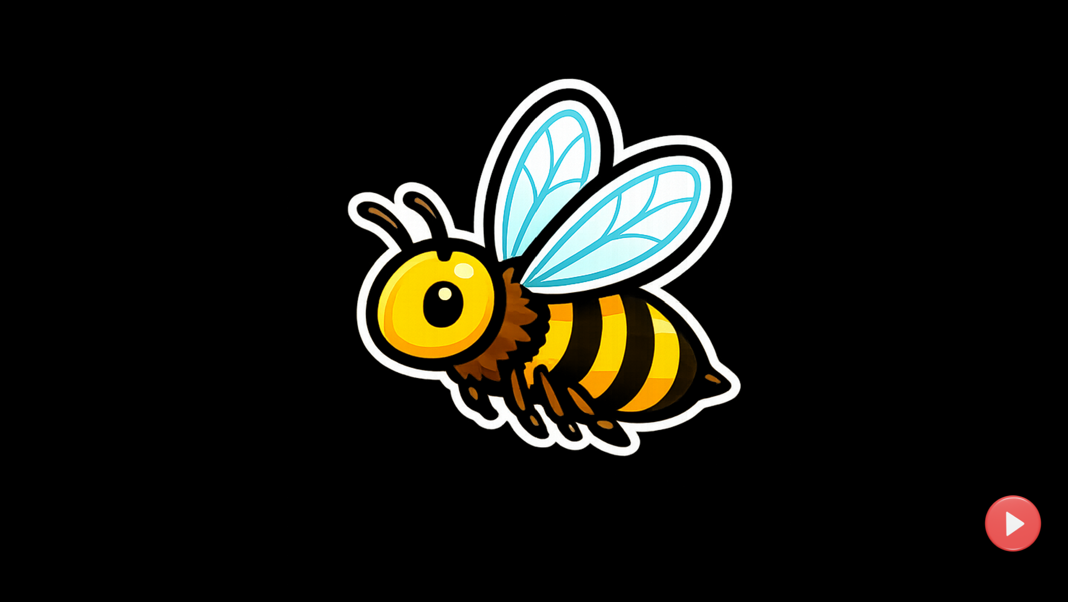 igh-contrast bumble bee for a sunflower sensory hand massage activity.