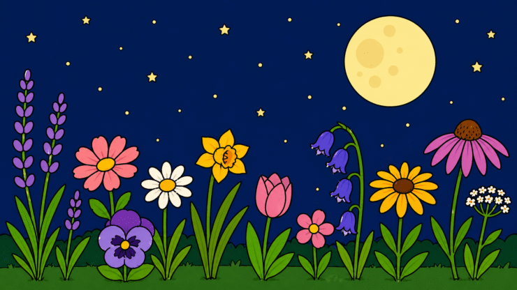 Flower Moon sensory session cover for learners with PMLD and complex needs